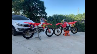 1994 HONDA CR 250 COLD START AND WALK AROUND RIDE TILL DEAD [upl. by Inaliel]