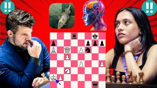 Magnus Carlsen vs Divya Deshmukh chess game 80 [upl. by Rico712]