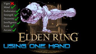 Elden Ring but I can only use 1 Hand to play eldenring challengerun [upl. by Yevreh]