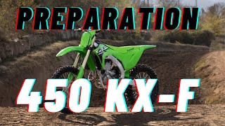 Préparation KAWASAKI 450 KXF feat Bluestars [upl. by Euqinay621]