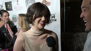 Tedra Rogers Carpet Interview at Halloween Hotness 2024 [upl. by Aicnetroh]