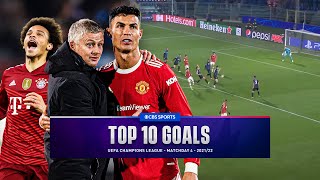 UCL Top 10 Goals of Matchday 4  202122  CBS Sports Golazo [upl. by Sabah528]