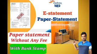 How To Apply Bank Paper statementMashreq Neo EstatementMashreq NeoTechnical Support [upl. by Nibas248]