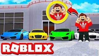 MAKING A 10000000 CAR DEALERSHIP IN ROBLOX [upl. by Arrehs]