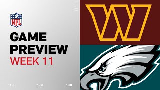 Washington Commanders vs Philadelphia Eagles  2024 Week 11 Game Preview [upl. by Cinelli]