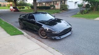 Mr2 sw20 turbo berk exhaust and downpipe rev [upl. by Acired]