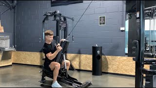 Exercise Tutorial  Unilateral chest supported lat pulldown [upl. by Anastasius]