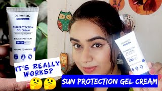 DERMDOC Sun Protection Gel Cream Review [upl. by Clarke]