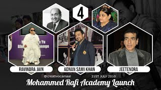 Part 4 Mohammed Rafi Academy  Ravindra Jain Adnan Sami amp Jeetendra Tribute to Mohammed Rafi [upl. by Kisung]