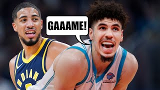 HORNETS WIN LaMelo VS Tyrese Haliburton Down To The Wire 😱 [upl. by Ahseya]