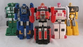 Deluxe Double Morphing Rescue Megazord Review Power Rangers Turbo [upl. by Alysoun]