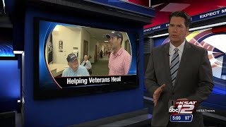 VIDEO Texas land commissioner visits Frank M Tejeda Texas State Veterans Home [upl. by Suixela]