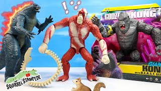 Godzilla X Kong The New Empire GIANT Evolved Monsterverse Figures Skar King Review [upl. by Pinzler]