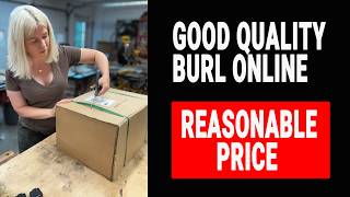 I bought good quality maple burl online Wood unboxing from NWTimber [upl. by Chancey340]