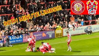 STEVENAGE ADVANCE AFTER FA CUP THRILLER  Stevenage v Tranmere Match Vlog [upl. by Aerdnaz]