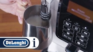 How to make the perfect cappuccino in your DeLonghi Dinamica ECAM 35035W coffee machine [upl. by Lehteb]