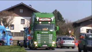 Truckertreffen Obertrum Corso  Nightshow [upl. by Amalita688]