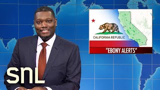 Weekend Update California’s Ebony Alerts National No Bra Day  SNL [upl. by Lauter]