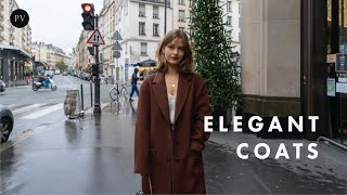 Elegant French Coats You Need to See This Winter  Parisian Vibe [upl. by Ahsinar]