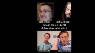 Atheists Vs Christians Cliff Stuart Vs Aron Ra atheist christian jesus religion [upl. by Usanis81]