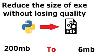 How to use upx to reduce pyinstaller exe size in python [upl. by Affer830]