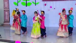 Radhe Radhe  HD English Medium School Gathering Dance  201920 [upl. by Arze20]