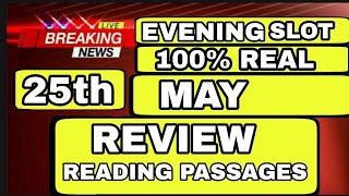 25 May ielts exam review listening and reading overview  25 may ielts exam answers academic and gt [upl. by Aziaf658]