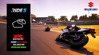 SUZUKI GSXR 1000R 2020  FULL RACE POV  INTERLAGOS BRAZIL  RIDE 5 [upl. by Atinna49]