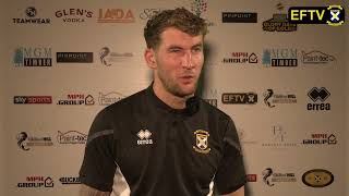 POSTMATCH REACTION  Andy Munro v Stranraer [upl. by Sheelah]