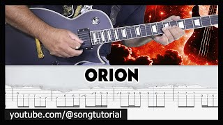 Metallica  Orion  TAB  Guitar Cover  Lesson [upl. by Adiel286]