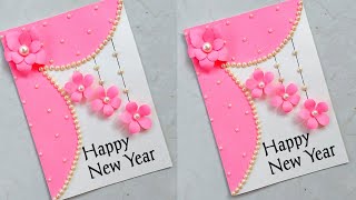 Greeting card for new year 2024new year card easyCard making idea for new yearhappy new year 2024 [upl. by Ennaehr]