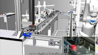 Festo MPS 500 System in CIROS simulation and reality [upl. by Ycrep]