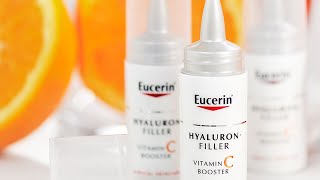 Eucerin HyaluronFiller Vitamin C Booster  Reviewed [upl. by Nosyd]