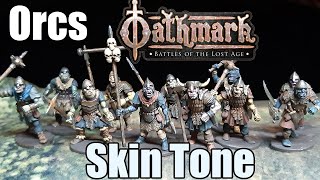 Oathmark Orc skin tones Different kind of color for orc infantry What color to paint [upl. by Ettenim]