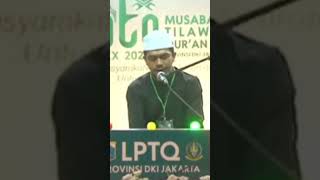 bayyati jawabul jawab viral Firmansyah abu Yusuf MTQ DKI Jakarta 2023 viral shorts telawat fyp [upl. by Arlina376]