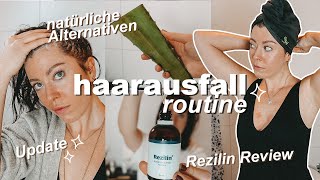 HAARAUSFALL Update  Welche Routine hilft bei genetischem Haarausfall und wie stoppe ich ihn [upl. by Yhtomiht]