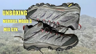 Unboxing botas MERRELL Moab 3 Mid GTX [upl. by Hawthorn]