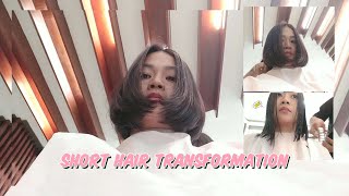 Short Hair Transformation 💇🏻‍♀️ LONG to VERY SHORT BOB cut 2023 ☆♡ P INTEREST INSPO  Mitty Lao [upl. by Yatnohs748]