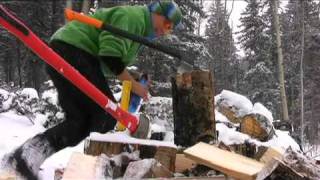 Chopping Wood with Lisl Dennis [upl. by Happy]