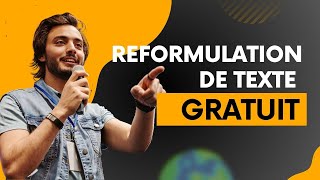 Reformuler un Texte Reformulation de Texte [upl. by Yllet]