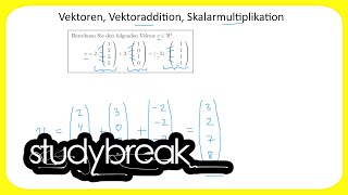 Vektoren Vektoraddition Skalarmultiplikation  Wirtschaftsmathematik [upl. by Motteo]