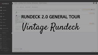 Vintage Rundeck 20 General Tour [upl. by Nareht368]