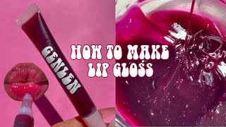 HOW TO MAKE LIP GLOSS IN DEPTH TUTORIAL amp EASY [upl. by Inverson355]