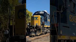 CSX L012 reversing into siding at steaming tender [upl. by Inamik]