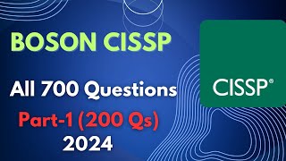 BOSON CISSP Practice Exam Questions 1 of 3 [upl. by Ical87]