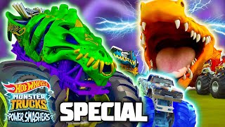 Hot Wheels Monster Trucks Power Smashers  43 MINUTE SPECIAL [upl. by Bette]