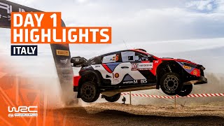 Day 1 Highlights  WRC Rally Italia Sardegna 2024 [upl. by Fennelly]