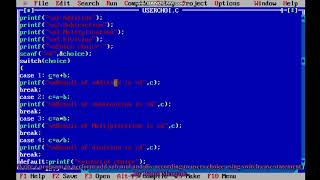 C Program to perform add sub mul div using switch case statement and users choice [upl. by Anires]