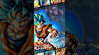 RATING EVERY REVIVAL UNIT IN LEGENDS Pt2  Dragon Ball Legends dragonballlegends mobilegame [upl. by Alexandrina]