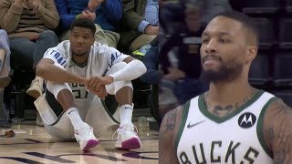 Damian Lillard put Giannis into a depression after doing this 🤣 [upl. by Arak297]